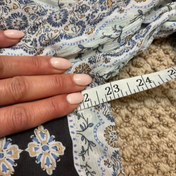 Ladies J. Jill Sea‎ Glass Mixed Print Tunic Top 3/4 Sleeves Size Large - Picture 9 of 11